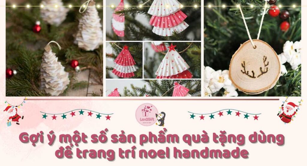 Trang trí noel bằng đồ handmade