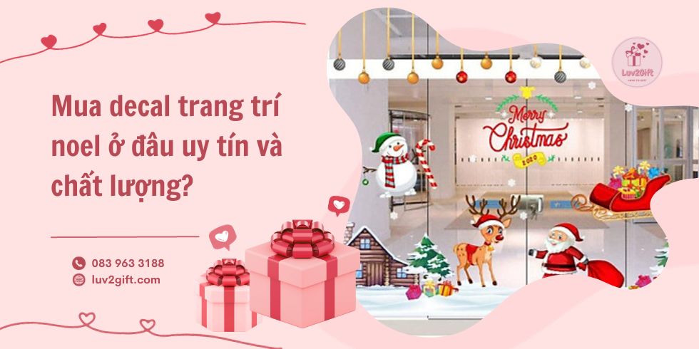 Mua decal trang trí noel ở đâu