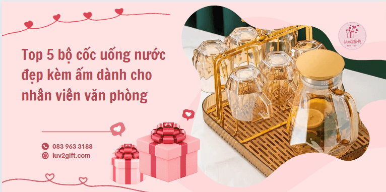 bộ cốc uống nước đẹp