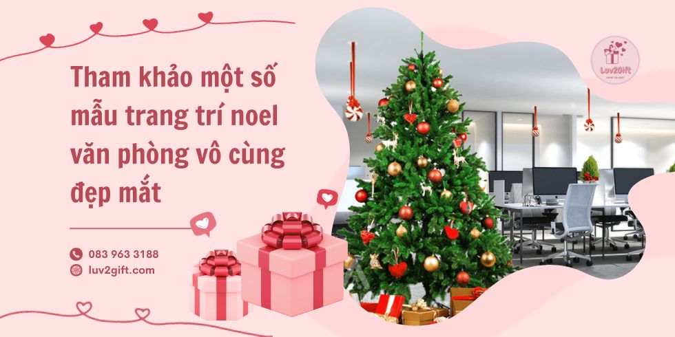 trang trí noel văn phòng