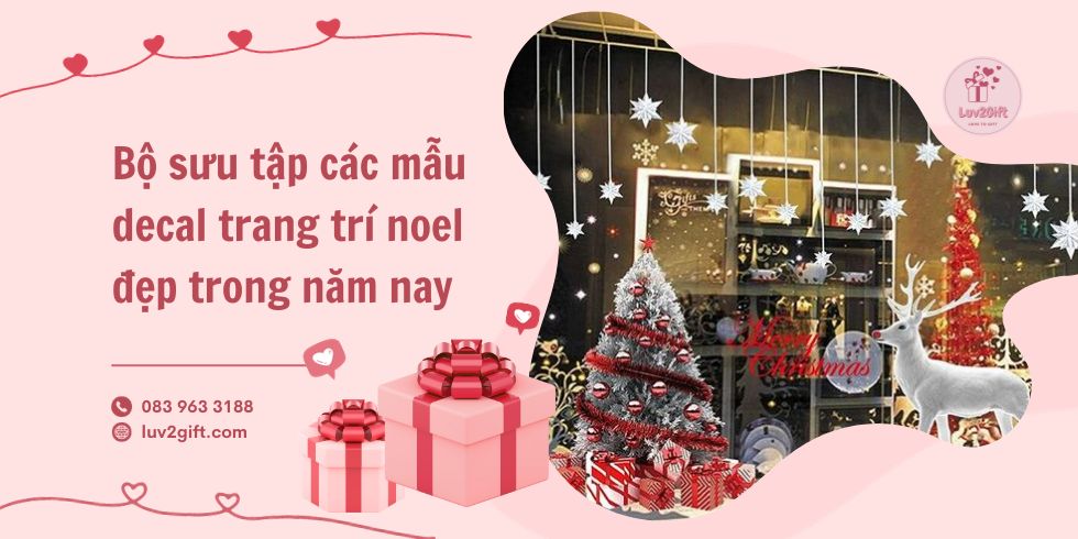 decal trang trí noel đẹp