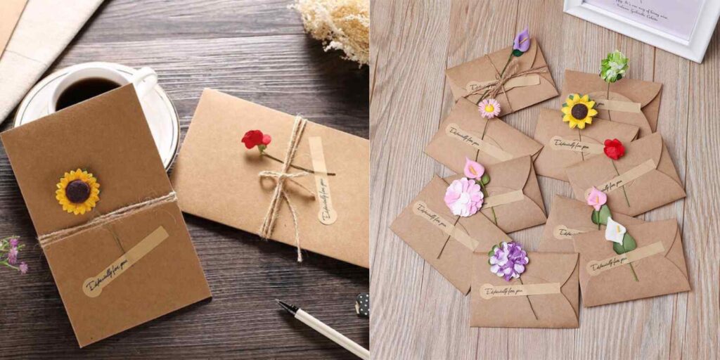 Mẫu thiệp tặng quà tết handmade