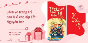 vẽ trang trí bao lì xì